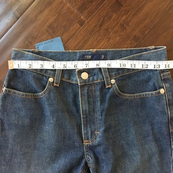 Vtg 90s J Crew Sz 2 Hipster Flare Jeans 9” Rise - Picture 4 of 8